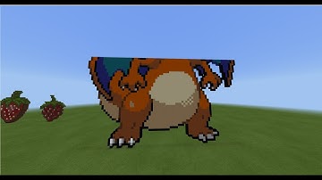 Pixel Art: How To Build Charizard In Minecraft Part 2