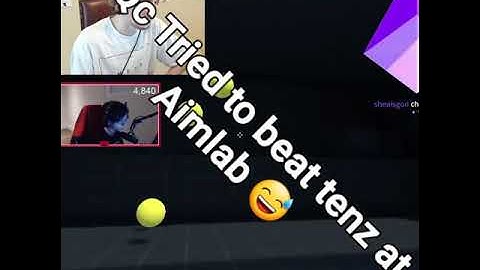 xqc Tried  to beat TenZ aimlab score| Tenz-xqc