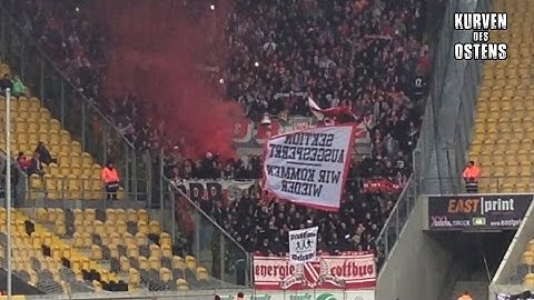 SG Dynamo Dresden 0:1 FC Energie Cottbus 17.10.2015 | Pyro & Support