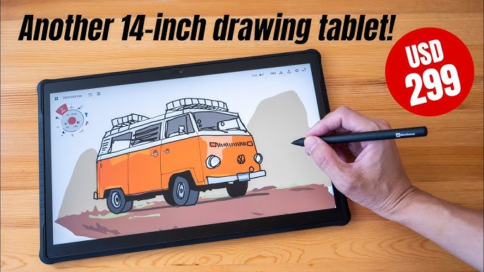 Simbans Picasso Tab: Artist Budget Drawing Tablet Review and Demo 