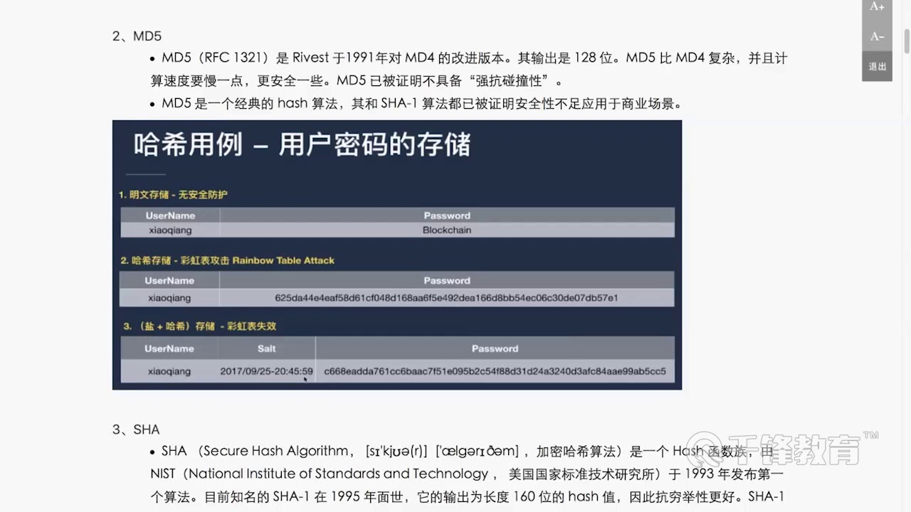 千锋教育区块链 day02 01 密码算法 hash算法第1讲1