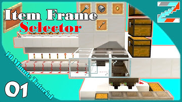 Item Frame Selector | 10 Minute Tutorial | Minecraft Redstone Edition Tutorial | Item Sorter