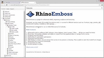RhinoEmboss 2.0 - Commands: Help
