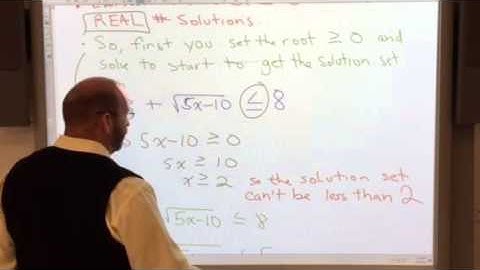 6-7 Solve Radical Equations & Inequalities