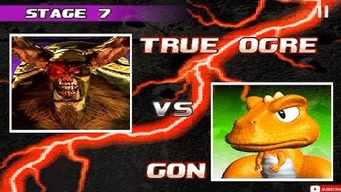 Tekken 3 Arcade Hard Gameplay with Gon Vs True ogre fight | True Ogre tekken 3 Gameplay | #tekken3 