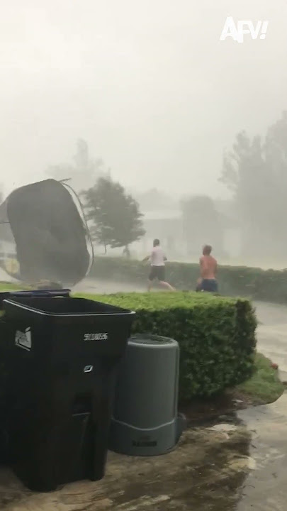 It's a little windy outside  🌬️#weather #wind #fail #funny #shorts #afv