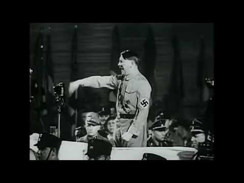 Речь Адольфа Гитлера, уникальные кадры!
