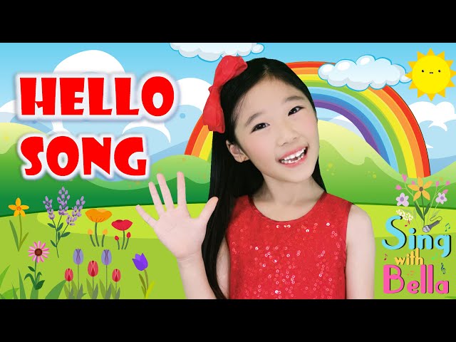Hello Song Hello Hello How Are You with Lyrics and actions | Hello Song for Kids by Sing with Bella class=