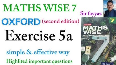 MATHS WISE 7 | EXERCISE 5A | OXFORD SECOND EDITION | EX 5A | Financial Arithmetic