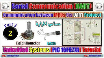 Part 2: UART Communication between MCUs & LM35 Sensor & LCD | Embedded Systems | Kyrillos Refaat