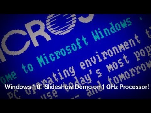 Windows 1.01 Demo Slideshow on 1 GHz!
