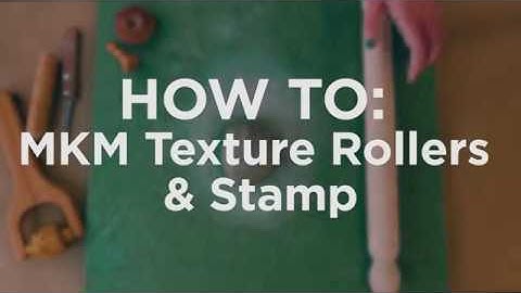 HOW TO: MKM Texture Rollers & Stamp