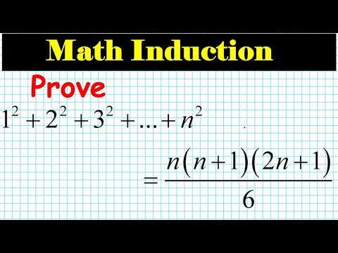 Proof Principle Of Mathematical Induction 22 Explained How To Show 1 2 2 2 3 2 N 2 Nn 12n 1 6 Youtube