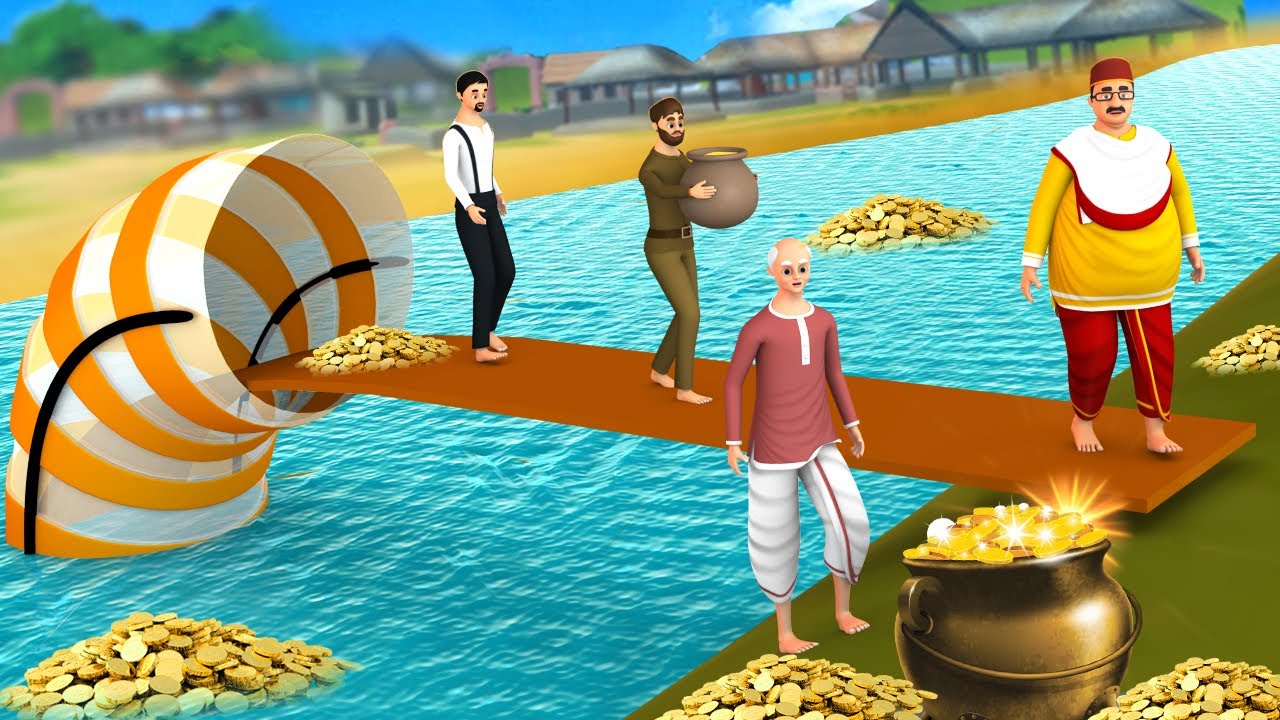 ಪೈಪ್ ಪೂಲ್ ಸೇತುವೆ - Pipe Pool Bridge Story | 3D Animated Kannada Moral Stories | Maa Maa TV Kannada