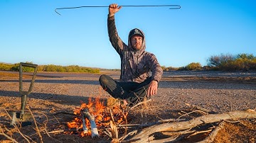 Survival Challenge With ONLY a Crab Hook! (Wild Australia - Catch & Cook)