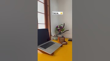 AWW OBJECTS | Workspace |Table Set Up | WFH | Wooden Objects | Laptop Stand | Organise #Desk