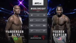 Anderson Silva vs Derek Brunson