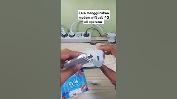 Cara menggunakan modem wifi usb 4G LTE all operator