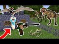 CASA MAIS PROTEGIDA CONTRA OS DINOSSAUROS NO MINECRAFT!