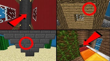 🦅 FIND THE BUTTON MINECRAFT POCKET EDITION - HOUSES CUSTOM MAP