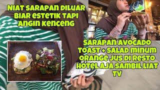 WAKTU NYA SARAPAN #breakfast #avocadotoast #salad #avocado #eggbites #starbucks #vlog