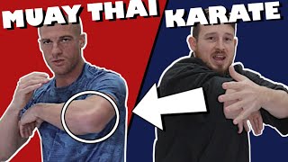 Comparing Muay Thai to Karate ELBOW STRIKES