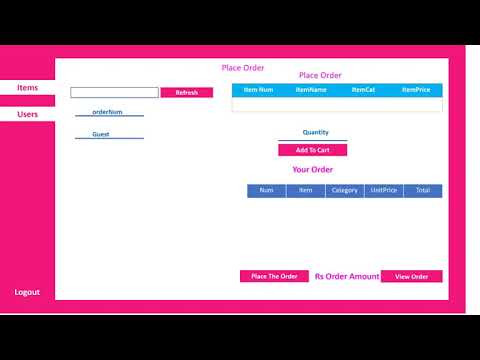 Cafe Management Project in C# |  Windpws Forms Project