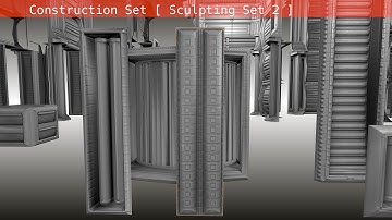 Modular Sci Fi-Set Wip 230 Blender 2 75a Sculpting Set 2