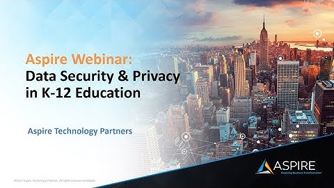 Data Security and Privacy Webinar - SLED Focused