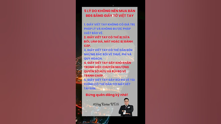 5 LÝ DO KHÔNG NÊN MUA BÁN #baihoccuocsong #HuyReviewBĐS #xuhuong #shorts #thinhhanh