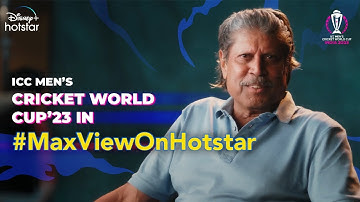 ICC Men’s Cricket World Cup’ 23 in MaxView | DisneyPlus Hotstar