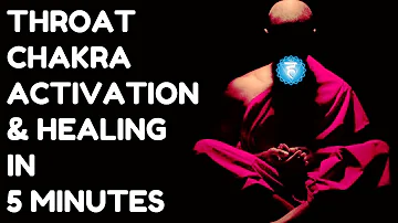 THROAT CHAKRA ACTIVATION & HEALING IN 5 MINUTES : FAST DETOX, IMPROVE VOICE !