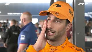 Daniel Ricciardo post-race interview | 2022 Hungarian Grand Prix