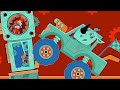The rhino riding a vehicle hit the clock | Hickory Dickory Dock