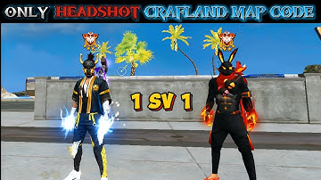 NEW ONLY HEADSHOT 🗿🍷 CRAFTLAND MAP CODE IN FREE FIRE 🎯 #freefire #craftland #trending 🔥