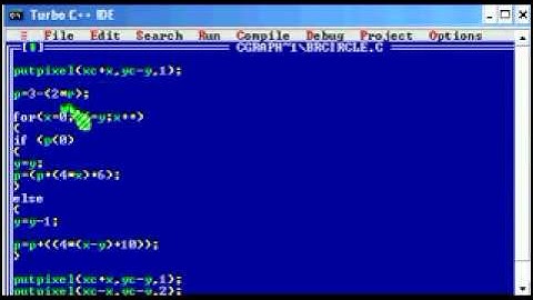 C Graphic programming - 6  Bresenham Circle Drawing