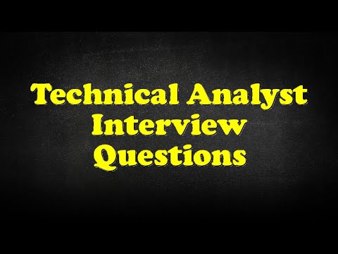 Technical Analyst Interview Questions - YouTube