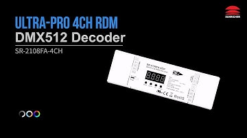 Ultra-Pro 4CH RDM DMX512 Decoder_SR-2108FA-4CH