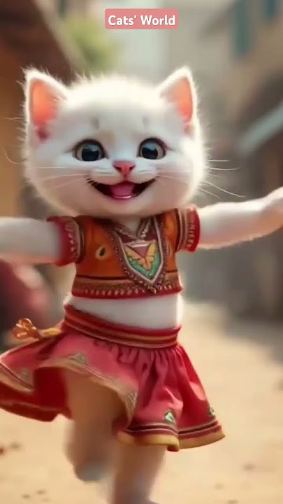 #catshorts #beral #cat #aianimation #funny #billi #biral #cute #dance #cartoon #kitten #bilai