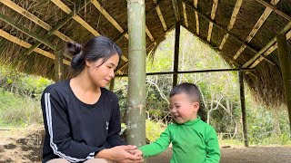 Life of a 17 Year Old Single Mother  3 Days Building the first new house with bamboo  Lý Tử Ca
