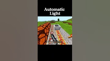 Automatic Light Build Hack 🤯📈 #minecraft