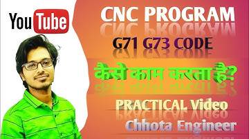 #CNC PROGRAM ll G71 G73 G70 Code कैसे काम करता है? Prectical Video #vlog  ll #viralvideo