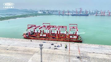 Eight new automated rail-mounted gantry cranes (ARMGs) to Guangzhou Nansha Phase IV Terminal.