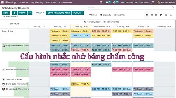 Hướng dẫn nhanh nhắc nhở bảng chấm công Odoo Quick Tips  Set up timesheets reminders #huongdanodoo
