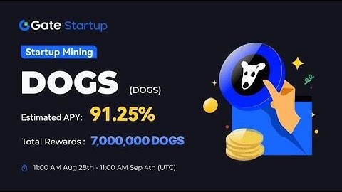 Gate.io “Startup Mining” Offering Phase 2: Dogs (DOGS) .#Gateio  #GateioStartupmining #startupmining