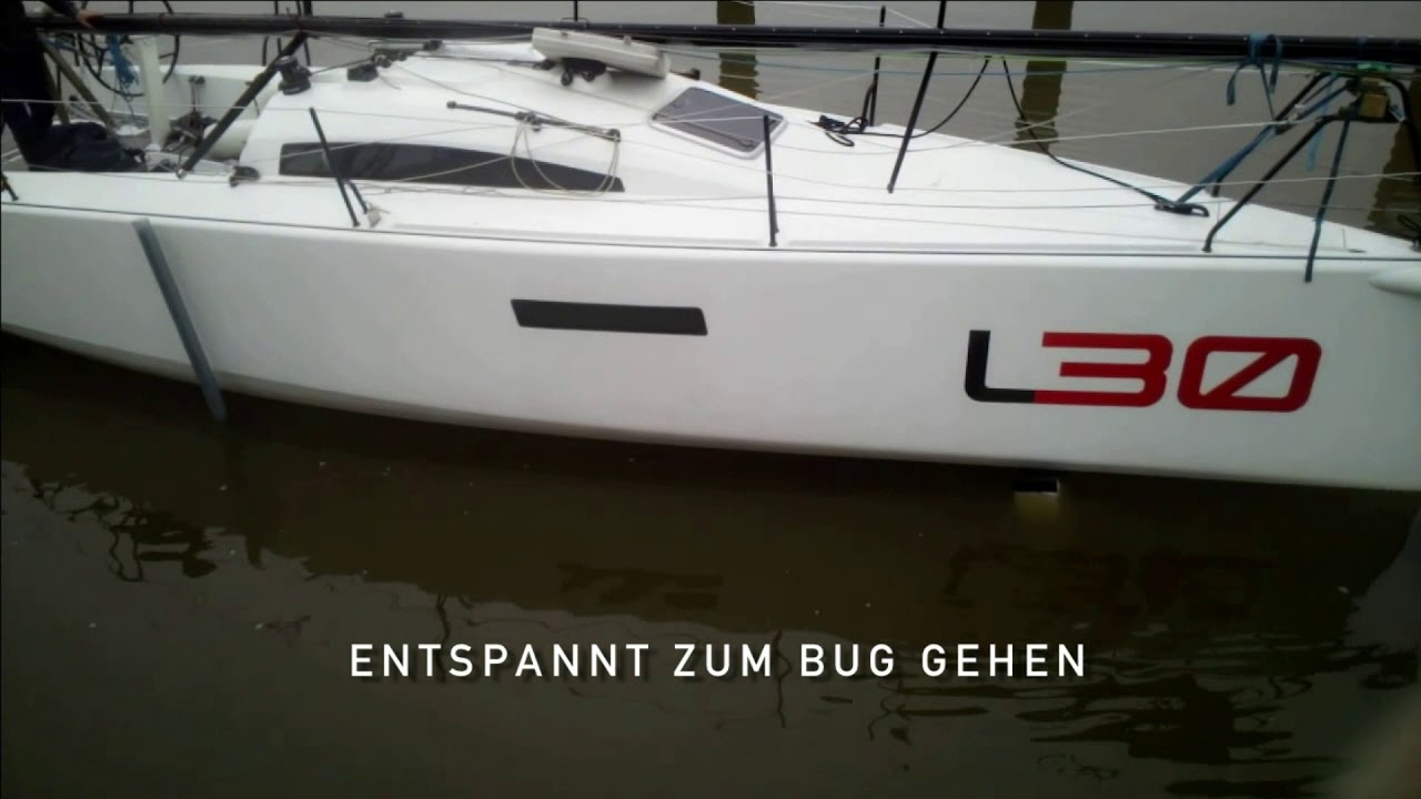 Getting a L30 Yacht out of the water on a sliptrailer YouTube