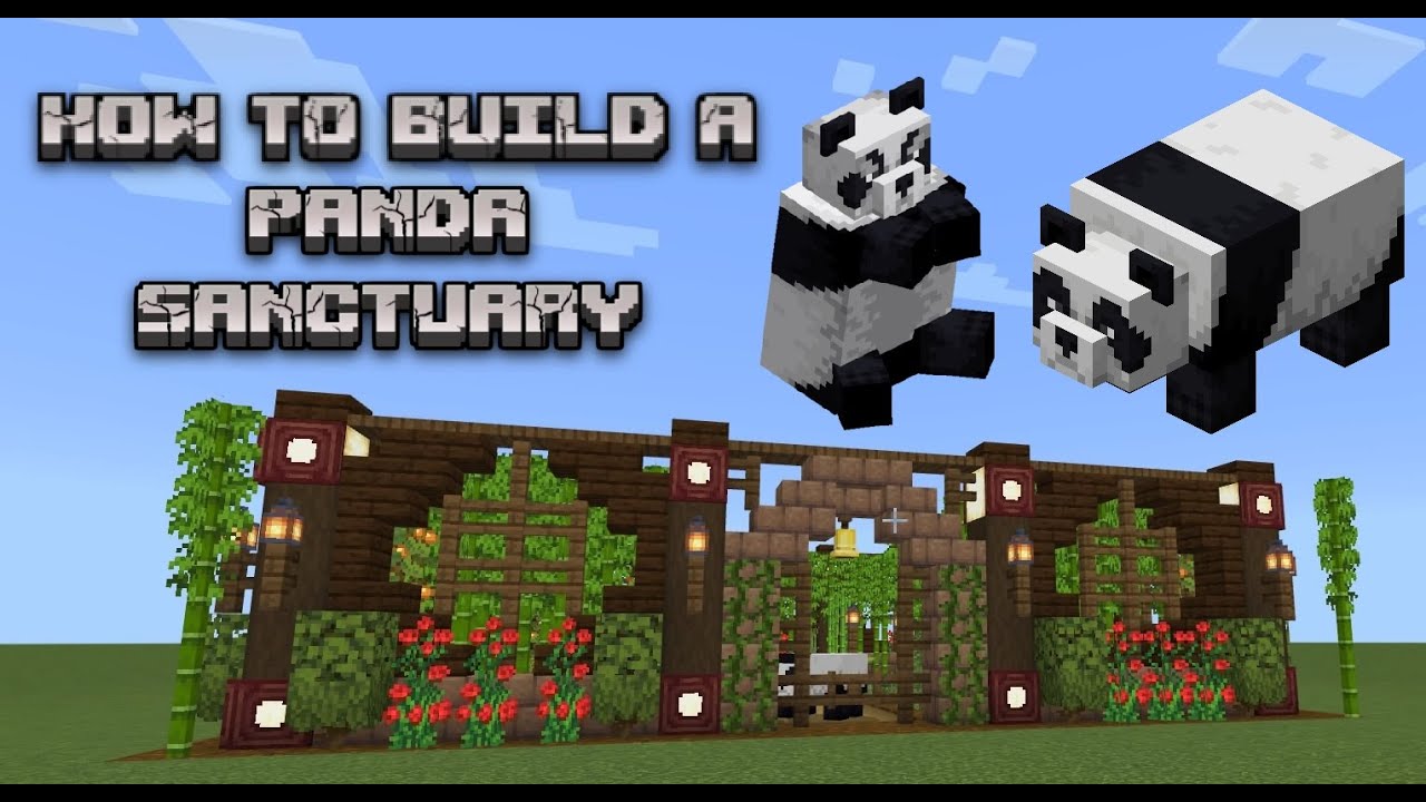 Minecraft: How To Build a Panda Sanctuary - YouTube
