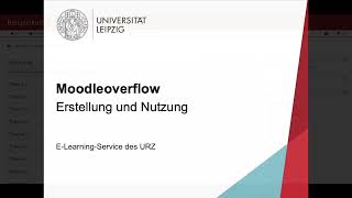 Moodle leicht erklärt: Moodleoverflow