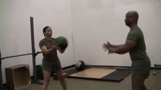 Med Ball Side Twist Toss