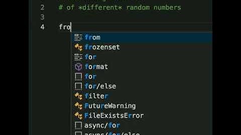 In python straightforward algorithm of generating a set of different random numbers.